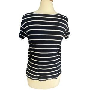 GAP Navy Blue and White Stripes Rayon Super Soft Sz XS